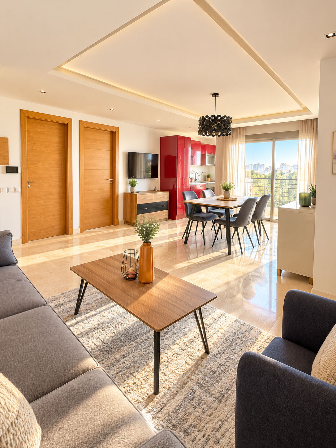 APPARTEMENT MEUBLÉ À LOUER — PARC DE LA LIGUE ARABE